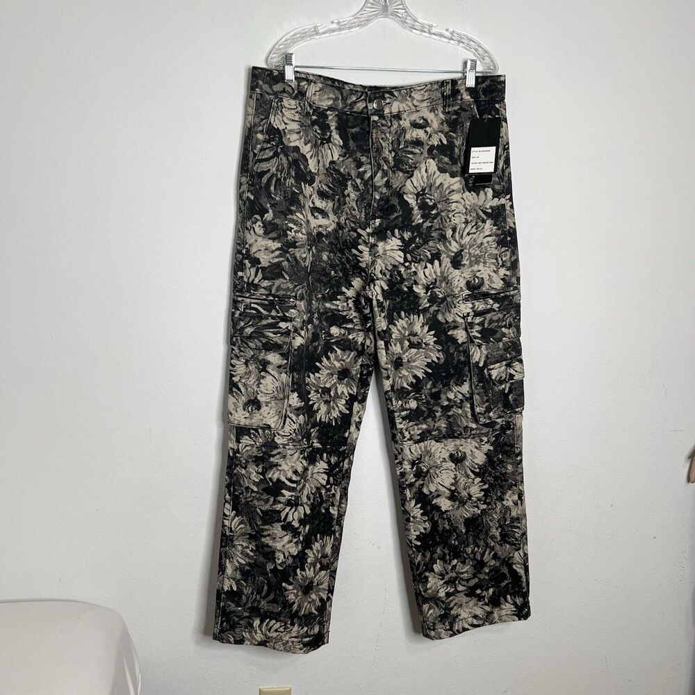 Brooklyn Laundry Men’s Jeans Wide-Leg Black Gray Denim Size 38